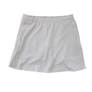 Draw and Fade Women's Golf Skort White Skirt Size Large Golfing Preppy‎ Athletic